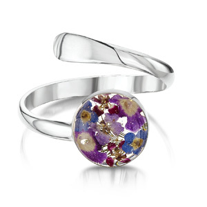 Silver Ring - Purple Haze - Round