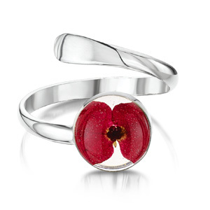 Silver Ring - Poppy - Round