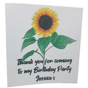 Sunflower Seeds in Custom Birthday Favour Envelopes